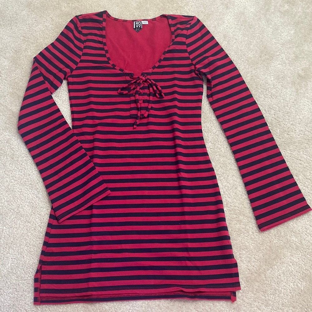 Roxy Striped Sweater Dress